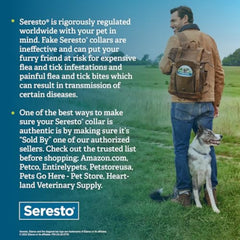 Seresto Small Dog Vet-Recommended Flea & Tick Treatment & Prevention Collar for Dogs Under 18 lbs. | 8 Months Protection