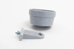 Lixit Kennel Cage Water Bowl Hanging - Non Spill Dog Crate Bowls - Durable Crate Water Bowl for Pets - Securely Attaches to Cage for Convenient Feeding and Drinking (20oz, Granite)