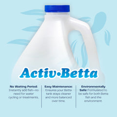 Bio-Activ Live Betta Water - 1 Gallon - Instant Cycling, No Chlorine, Balanced Formula with Live Bacteria for Freshwater Aquariums