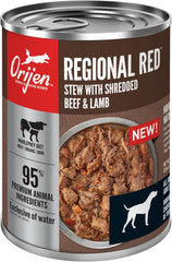 ORIJEN Real Meat Shreds, Grain-Free, Regional Stew, Premium Wet Dog Food