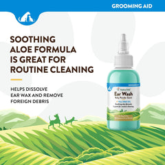 NaturVet Ear Wash w/Tea Tree Oil (Aloe & Baby Powder scent) 4 oz