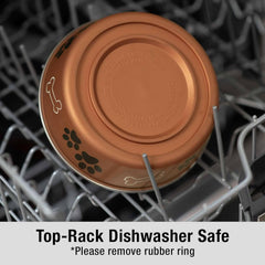 Loving Pets Bella Dog Bowls- Stainless Steel Dog & Cat Bowls - Spill Proof Dog Food Bowl, Cat Bowl, Puppy Essentials & Pet Supplies Great for Home & Travel