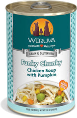 Weruva Classic Dog Food, Funky Chunky Chicken Soup with Chicken Breast & Pumpkin in Gravy (Pack of 12)