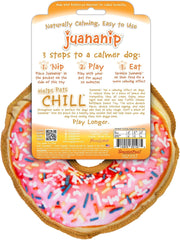 SMARTERPAW Doggijuana | Tuffer Chewer - Interactive Dog Toy with Juananip Refill | Refillable Durable Dog Toy for Engaging Play and Natural Calming (Sprinkled Donut)