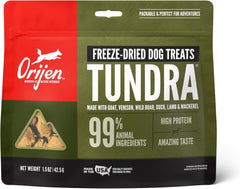 ORIJEN Freeze Dried TUNDRA Dog Treats, WholePrey Ingredients
