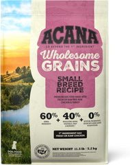 ACANA Wholesome Grains Dry Dog Food, Small Breed Recipe, Chicken and Turkey Dog Food