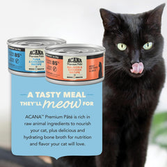 ACANA Premium Pate Variety 12 Pack: Salmon & Chicken Recipe (6) + Tuna & Chicken Recipe (6), 3oz