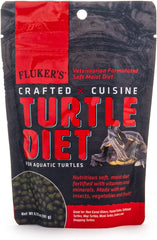 Fluker's Crafted Cuisine Diet, Aquatic Turtle Food, Made with Crickets, Mealworms, Real Fruits & Veggies, 6.75 oz