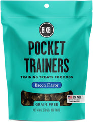 BIXBI Pocket Trainers - Small Training Treats for Dogs 6 oz - Low Calorie and Grain Free Dog Treats, Flavorful Pocket Size Healthy and All Natural Dog Treats