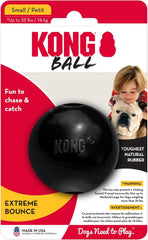 KONG - Extreme Ball - Durable Rubber Dog Toy for Power Chewers, Black
