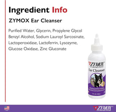 Zymox Ear Cleanser Solution for Dogs and Cats, 4oz