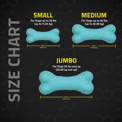 Playology Dual Layer Bone , All Natural Peanut Butter Scented