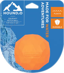 Playology Hound2O Outdoor Dog Toys | Squeaky Fetch Ball Dog Toy, Bright Color | Durable Ball Floats for Water Adventures | Made from Non-Toxic Materials