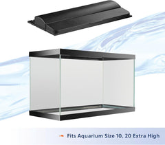 Aqueon LED Deluxe Fish Tank Aquarium Full Hood, Black