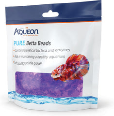 Aqueon PURE Betta Beads, Water Care for Unfiltered Aquariums, Maintains Clear Water and Helps Breakdown Organic Sludge