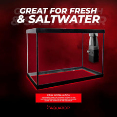 Aquarium Surface Skimmer 65 GPH Flow Rate – Efficient Waste Removal – Ideal for Tanks Up to 100 Gallons – Ideal for Freshwater & Saltwater Compatible