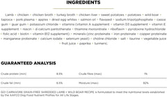 Go! Solutions Carnivore, Grain-Free, Protein Rich Wet Dog Food, Shredded Lamb and Wild Boar, 12.5 oz