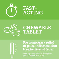 Canine Aspirin for Dogs | Fast Pain Relief | Small to Medium Dogs | Liver Flavor | 75 Chewable Tablets