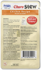 INABA Churu Stew for Cats, Broth Gelée with Shredded Chicken Side Dish Pouch with Vitamin E, 1.4 Ounces per Pouch, 12 Pouches, Chicken & Seafood Variety