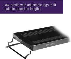 Coralife Aquarium Fish Tank Marine Salt Water or Fresh Water Seascape LED Adjustable Light with Remote Control, 48"-54"