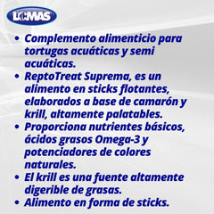 TetraFauna ReptoTreat Suprema 2.18 Ounces, Food Supplement for Aquatic Turtles, Newts and Frogs, 1-Pack