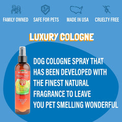 Bio-Groom Tuscan Olive Dog Shampoo - Natural Scent Pet Shampoo, Baobab Protein, Cat & Dog Bathing Supplies, Puppy Wash, Cruelty-Free, Made in USA, Quick Rinse Cat Shampoo - 8 fl oz 1-Pack