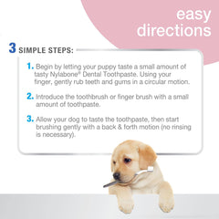 Nylabone Advanced Oral Care Puppy Dental Kit with Pillowy Soft-Bristle Toothbrush