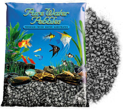 Pure Water Pebbles Jet Black Aquarium Gravel - Non-Toxic, Colorfast, Vibrant Substrate for Aquariums, Terrariums, Ponds & Crafts