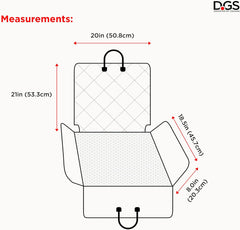 Dog Gone Smart Pet Products Single Backseat Dog Cover for Car - Highly Absorbent Microfiber Material w/Hammock Safety Feature - Durable Oxford Water-Proof Fabric (44In X 35 in)