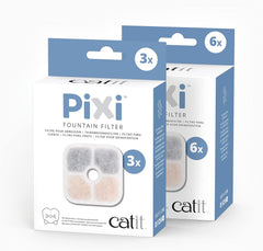 Catit PIXI Cat Drinking Fountain Original Filter, Official Replacement Triple Action Water Filter , White