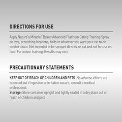 Natures Miracle Advanced Catnip Training Spray with Real Catnip Oil Attracts Cats and Encourages Positive Behavior, 8 Ounces