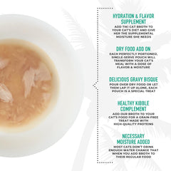 Tiki Cat Born Carnivore Broths, Tuna Recipe, Hydration and Flavor Supplement Cat Food Topper
