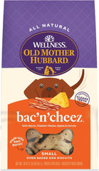 Old Mother Hubbard Natural Dog Treats Crunchy Biscuits, Classic Bac'N'Cheez