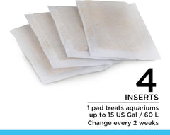 Fluval ClearX Filter Media Insert, Replacement Aquarium Filter Media, 4-Pack