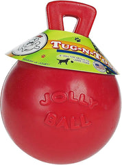 Jolly Pets Tug-n-Toss Heavy Duty Dog Toy Ball with Handle