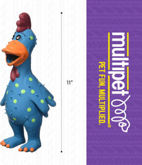 Multipet's Latex Polka Dot Globken Chicken Dog Toy 1 ea