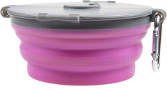 Loving Pets - Bella Roma Portable Travel Dog Bowl Collapsible Dog Food & Water Bowl (Pink)