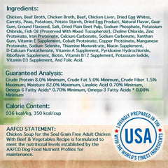 Chicken Soup for the Soul All Natural Premium Grain-Free All Life Stage Wet Dog Food, Real Meat First Ingredient, No by-Products, Chicken with Beef & Vegetables Cuts in Gravy, 13oz (Pack of 12)