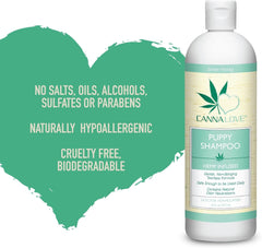 CannaLove Puppy Love Shampoo - Gentle and Non-Tearing Formula 16 oz
