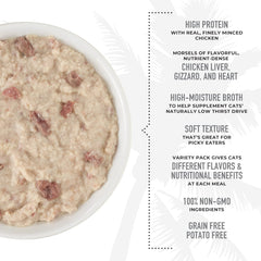 Tiki Cat After Dark Pate+, Variety Pack, with High Moisture Broth for Optimal Hydration, Wet Canned Cat Food