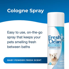 Fresh N Clean - PetAg Fresh ’n Clean Cologne Spray - Baby Powder Scent - 6 oz - Controls Odor & Keeps Dogs Smelling Fresh