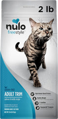 Nulo Freestyle High Protein Trim Cat Food, Salmon & Lentils Recipe - Natural Grain-Free Dry Cat Food for Weight Management with l-Carnitine, Natural Fiber, & Probiotics, 2 lb Bag