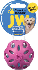 JW Pet Crackle Heads Ball Dog Toy