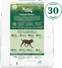 Nutro Natural Choice Adult Large Breed Dry Dog Food, Lamb and Brown Rice Recipe, 30 lbs.