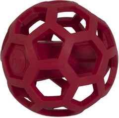 JW Pet Hol-ee Giggler Dog Toy Puzzle Ball, Natural Rubber