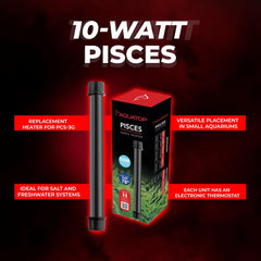 Aquatop® Pisces Nano Aquarium Heater 10 Watt for Up to 3 Gallons