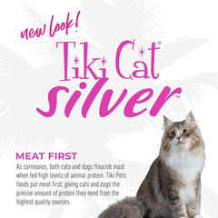 Tiki Cat Silver Mousse, with Salmon & Pumpkin in Broth, Silky Smooth Nutrient Rich Formulated for Older Cats Aged 11+