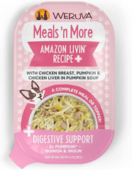 Weruva Meals 'n More Natural Wet Dog Food, Amazon Livin' Plus Digestive Support (Pack of 12)