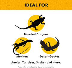 Zilla Reptile Terrarium Bedding Substrate Floor Liner, Brown