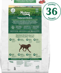 Nutro Natural Choice Adult Large Breed Dry Dog Food, Lamb and Brown Rice Recipe 36 lbs.